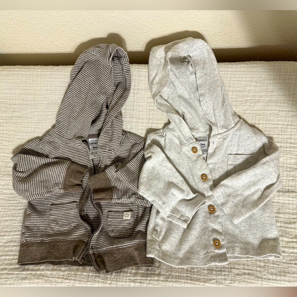 (2) 9mo Carters jackets